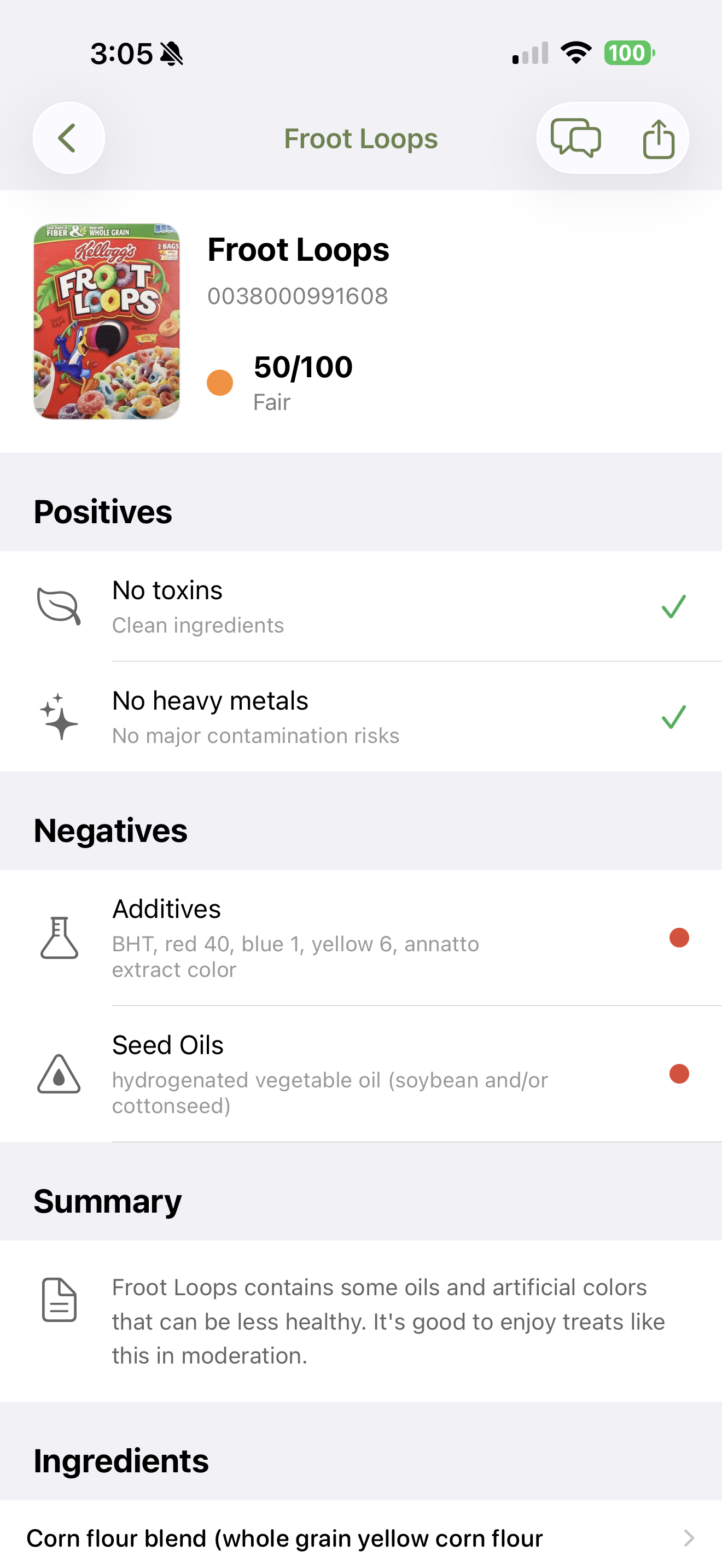 Olive App Scanning Interface